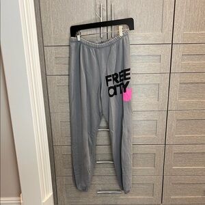 Free City sweatpants sizes small gray
